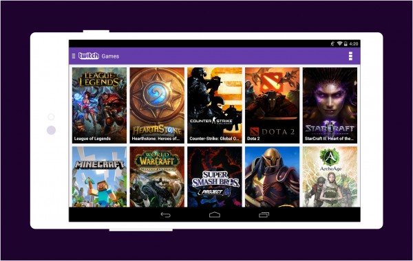 Twitch для Android получил большое обновление