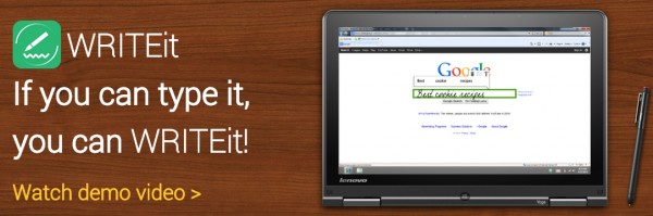 Windows-приложение WRITEit от Lenovo повсеместно внедряет рукописный ввод
