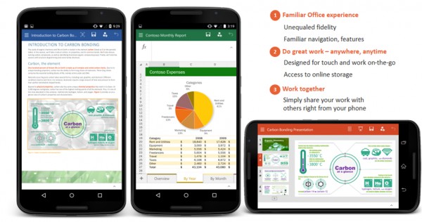 Microsoft Office теперь работает на Android-смартфонах