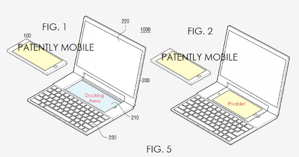 Samsung запатентовала смартфон с двумя ОС и док-станцию для него