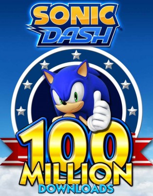 Sega празднует 100 млн загрузок Sonic Dash и готовит большое обновление