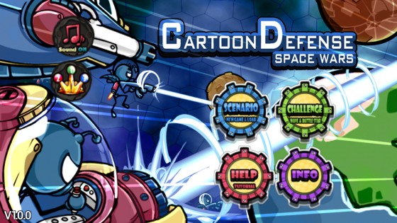 Cartoon Defense: Space wars 1.0.2. Скриншот 2