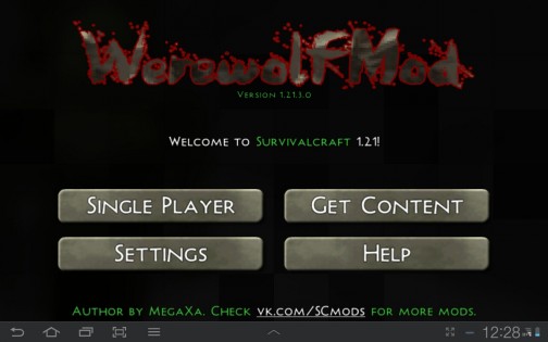 Survivalcraft: Werewolfmod 1.21.3. Скриншот 1