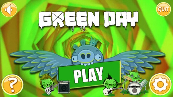 Angry Birds Green Day. Скриншот 1