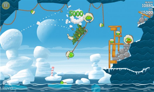 Angry Birds Seasons. Скриншот 1