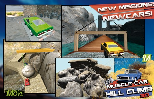 3d Hill Climb Muscle Cars 2014 1.21. Скриншот 1