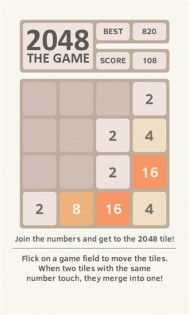 2048 The Game. Скриншот 1