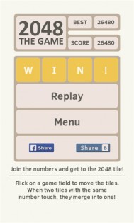 2048 The Game. Скриншот 2