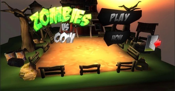Зомби против коровы 3D 1.0. Скриншот 1
