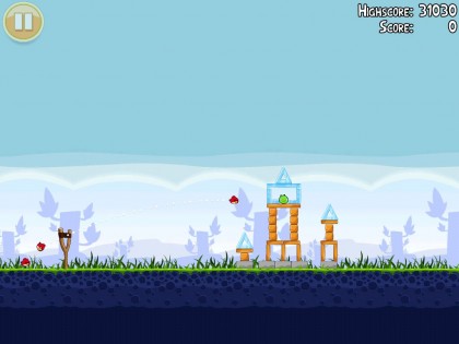 Angry Birds HD. Скриншот 1