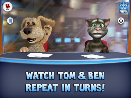 Talking Tom & Ben News. Скриншот 1