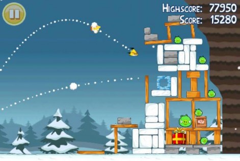 Angry Birds Seasons Free. Скриншот 1