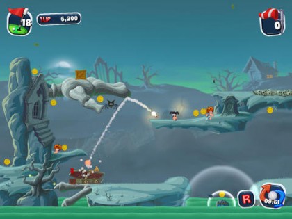 Worms Crazy Golf. Скриншот 2