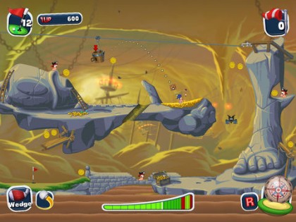 Worms Crazy Golf. Скриншот 1