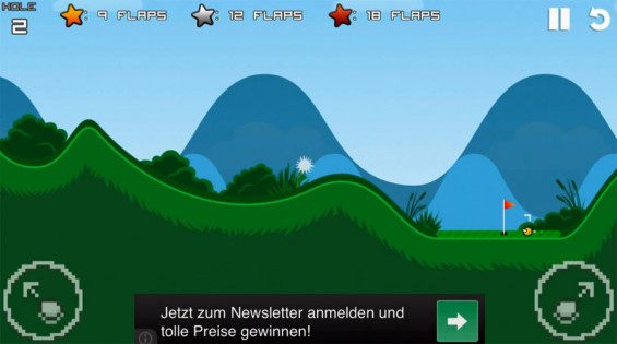 Flappy Golf. Скриншот 2