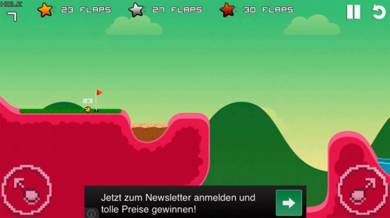 Flappy Golf. Скриншот 1