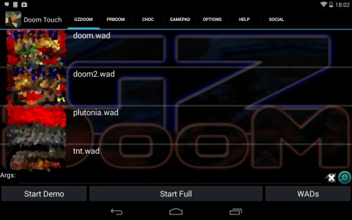 Doom touch как запустить