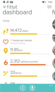 FitBit. Скриншот 1