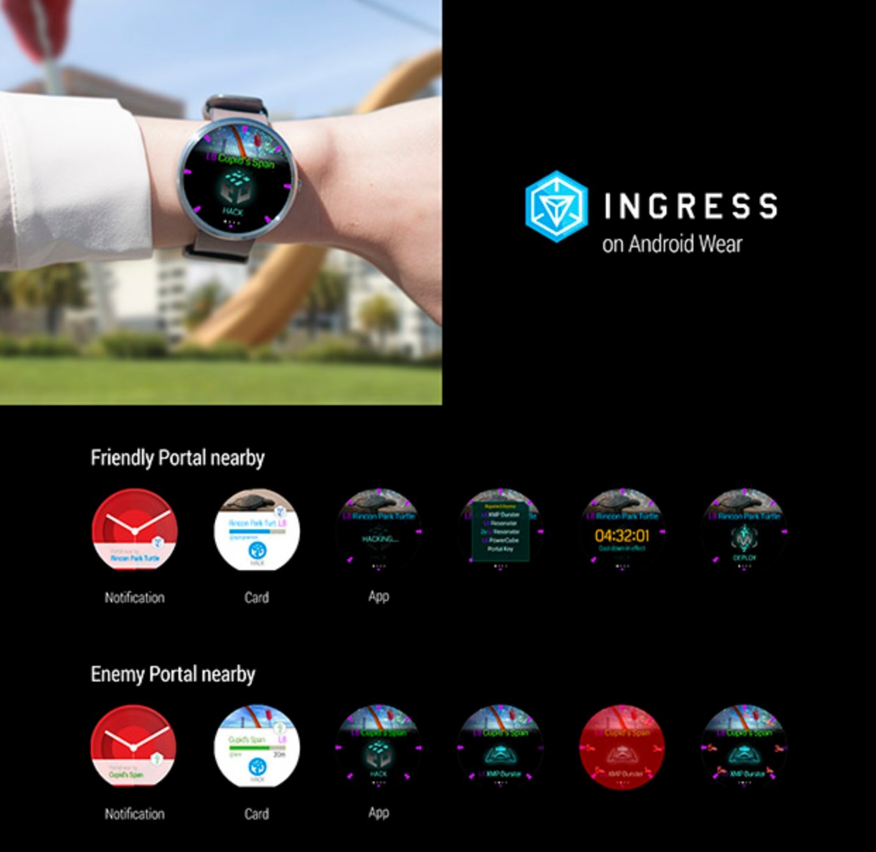 В Ingress теперь можно играть на часах с Android Wear