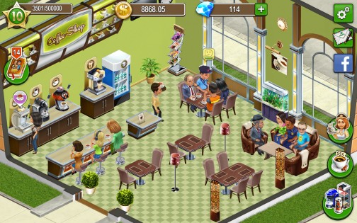 Кофейня – бизнес симулятор кафе 2024.4.1.2. Скриншот 1