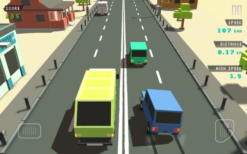 Blocky Traffic Racer 1.3. Скриншот 3