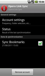 Opera Link Sync 1.4.1. Скриншот 1