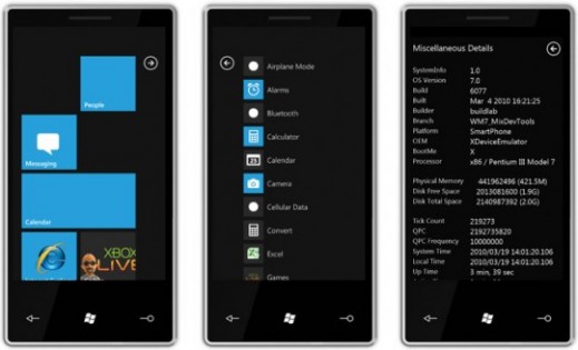 Windows Phone Emulator 1.00(0). Скриншот 1