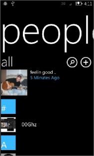 WP7 Contacts 1.0. Скриншот 1
