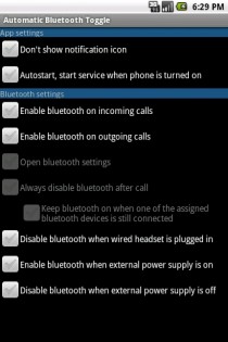Automatic Bluetooth Toggle 2.0.0. Скриншот 1