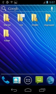 Start menu for Android 1.2.3. Скриншот 3