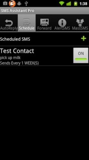 SMS Assistant 1.3.0. Скриншот 2