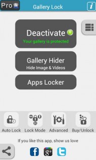Gallery & Apps Lock Pro 1.11. Скриншот 1