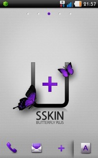 [SSKIN] Butterfly+ launcher 2.1.5. Скриншот 1