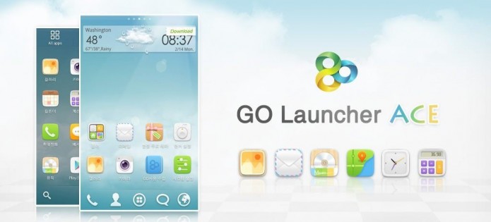 Go Launcher Ace 1.02. Скриншот 1