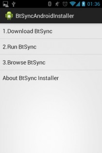 BtSync Installer 1.2. Скриншот 1