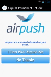 Airpush opt out app 1.5. Скриншот 2
