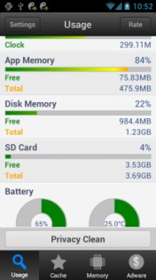 Android Cleaner (Clean) 1.5.0. Скриншот 1