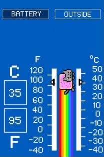 Nyan Cat термометр 1.0. Скриншот 2