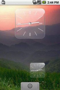 Glass Clock Widget 3 sizes 1.0. Скриншот 2