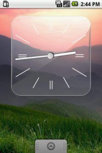 Glass Clock Widget 3 sizes 1.0. Скриншот 1