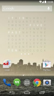 Holo Text Clock 2.1. Скриншот 1