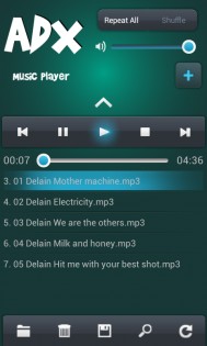 ADX Music Player 2.0. Скриншот 2