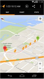 Google Мои треки 2.0.10. Скриншот 2