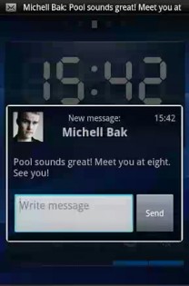Xperia SMS Popup 1.0.4. Скриншот 2