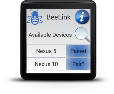Android Wear BeeLink 1.0. Скриншот 2