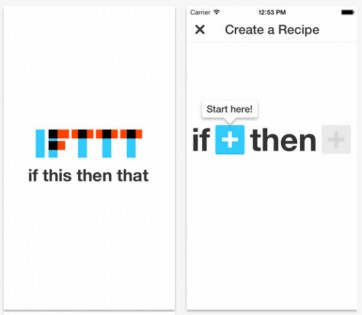 IFTTTT. Скриншот 1