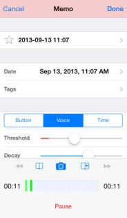 Audio Memos Pro. Скриншот 1