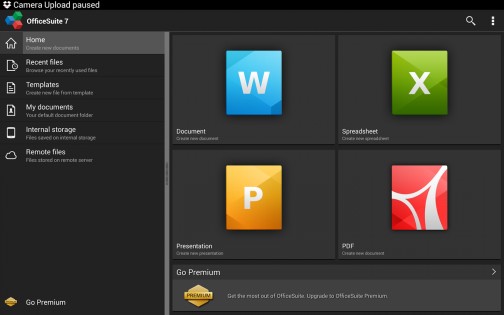 OfficeSuite 8 + PDF&HD для Android. Скриншот 2