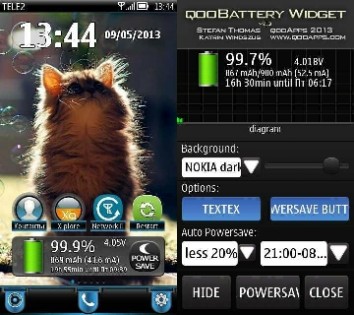 Qoo Battery Widget v2.03(1). Скриншот 1