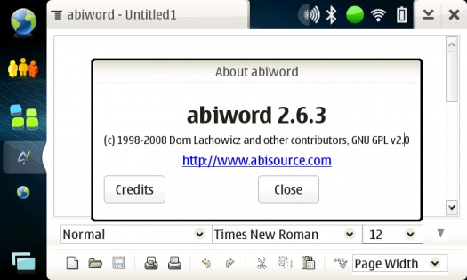 Abi Word Word Processor. Скриншот 1